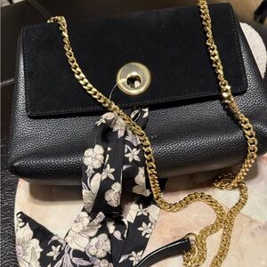 NWT BLACK TED BAKER Grain leather CROSSBODY PURSE